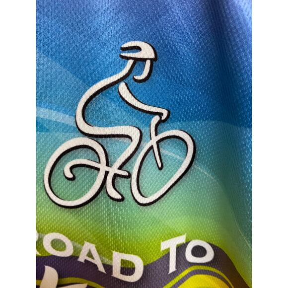 Voler Shirt Jersey Cycling Touring Full Zip Colorful Party Pardee Men's Size Lg - Picture 8 of 12